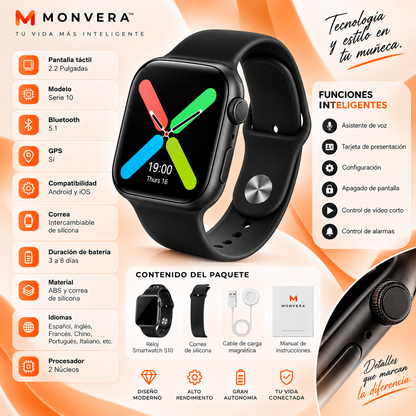 ⌚ Monvera™ Smartwatch Serie 10 — Tecnología y Estilo en Tu Muñeca | ¡Haz Tu Día Más Fácil!