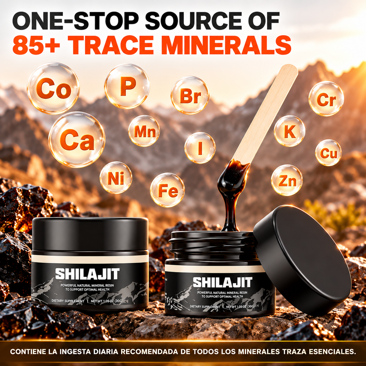 Shilajit Puro – Resina Mineral Natural 30g |🎁Compra 1 y Llévate +1 Gratis