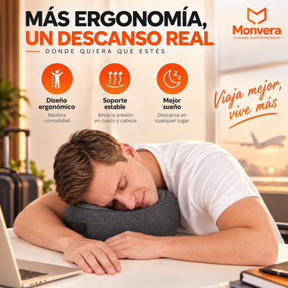 Monvera™ – La MEJOR Almohada de Viaje ✈️ | ¡Adiós al Dolor de Cuello!
